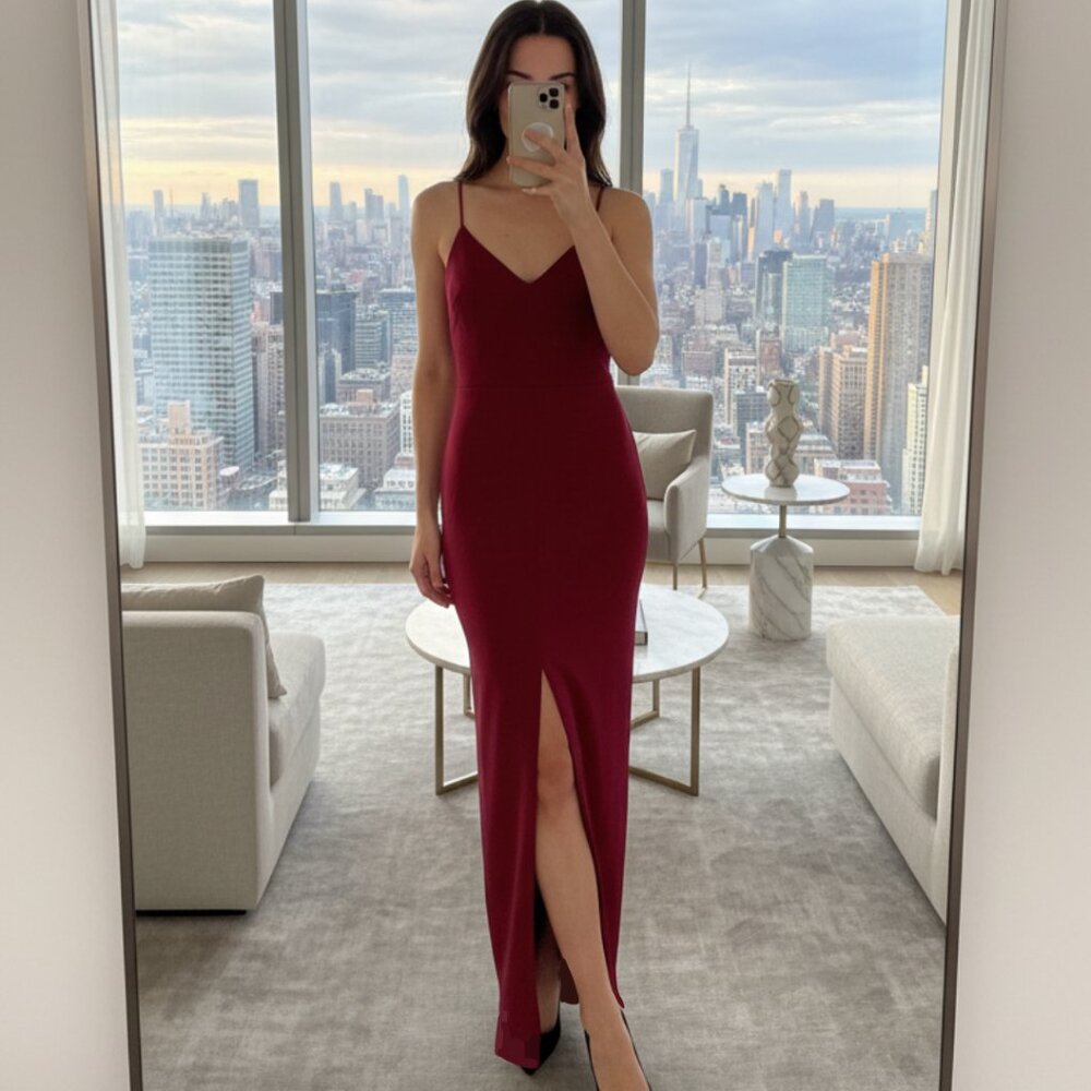 Likely Brooklyn Ruby Magenta Gown Size 2